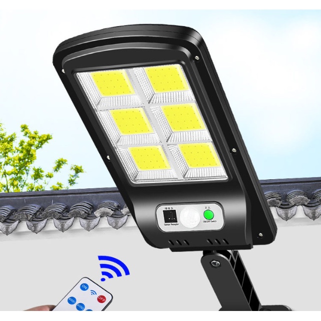 Đèn năng lượng mặt trời sân vườn solar light chống bão 150W đèn đường 120 lED