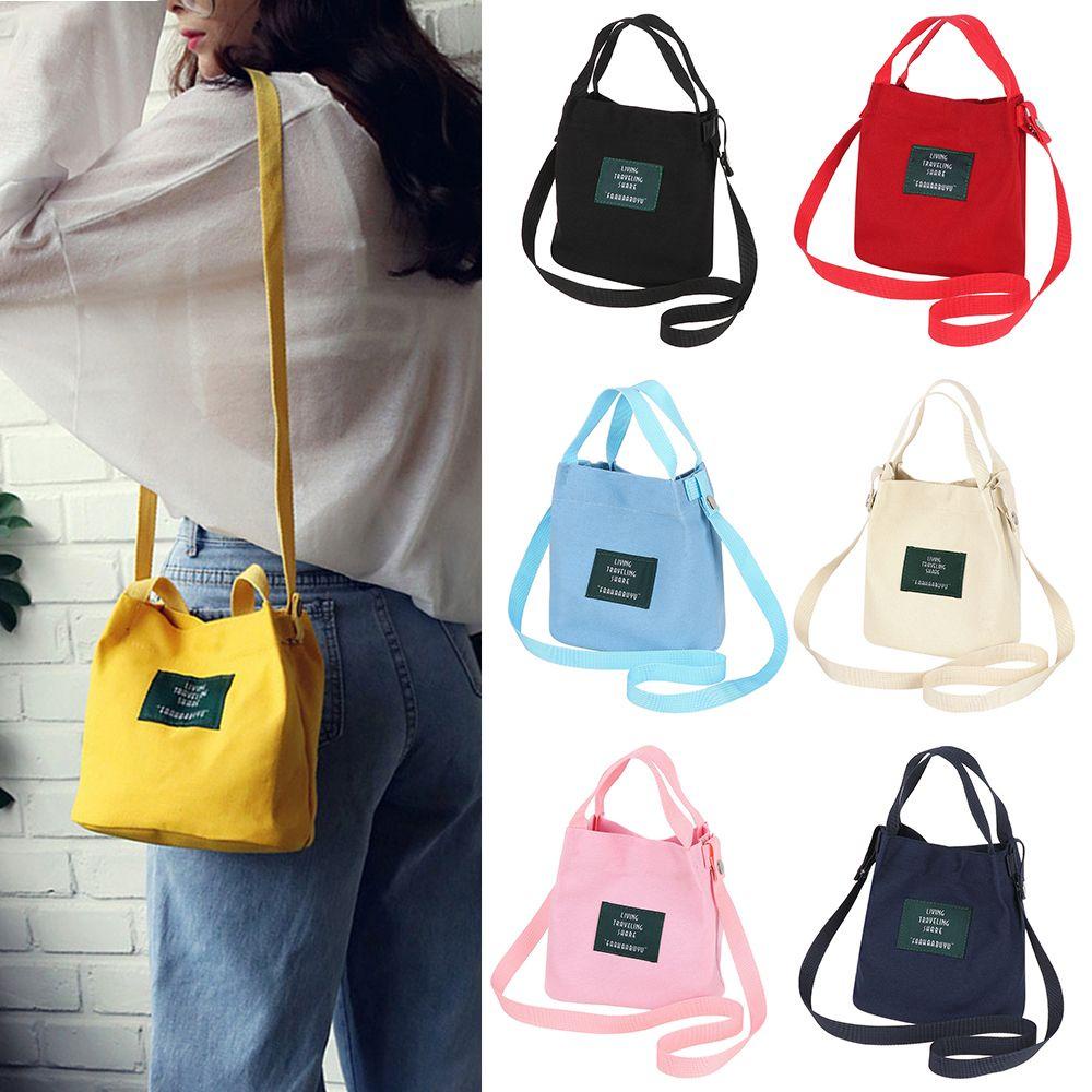 ♪Con đường♪ Túi Xách Tay Nữ Khoác Vai In Chữ Thời Trang