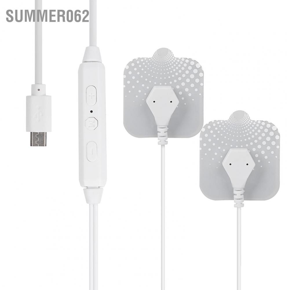 Summer062 Portable Pulse Massage Sticker Phone Wire-Controlled Mini Cervical Vertebrae Muscle Massager