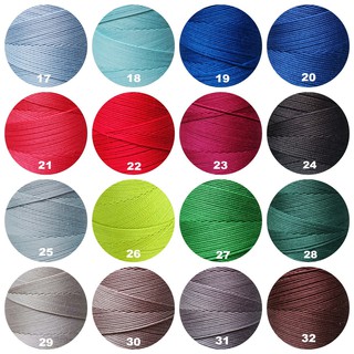 Sợi cotton tri 0,9mm (Bảng Màu 2: 21#-34#)