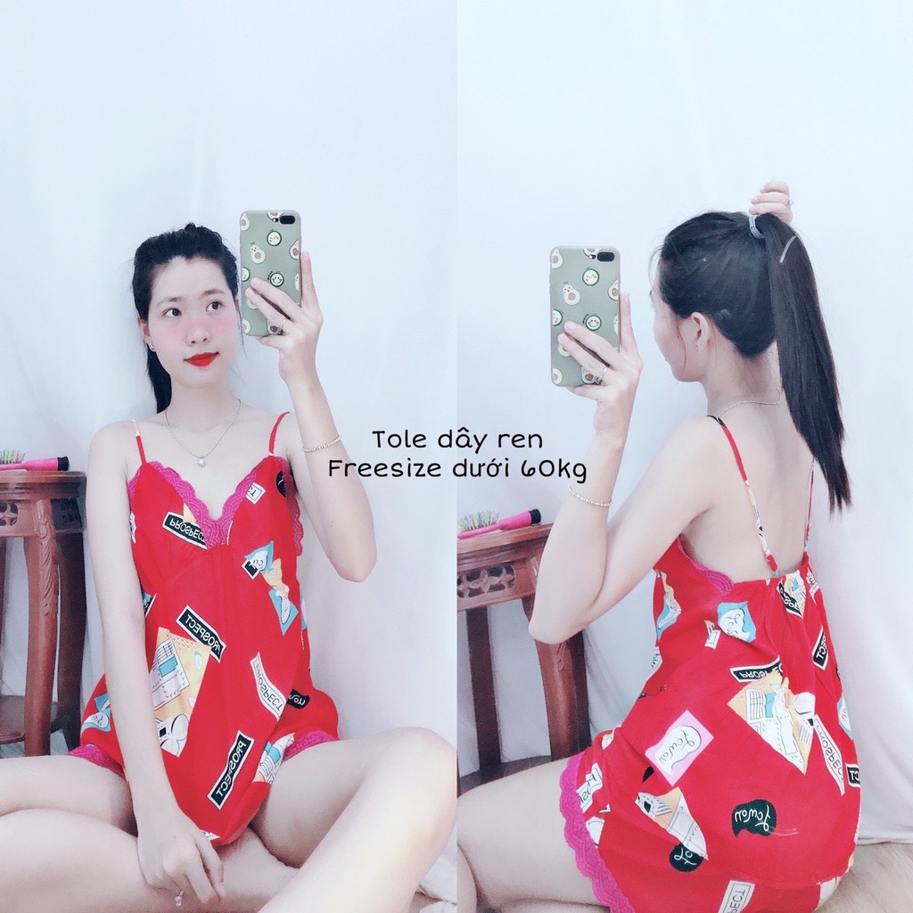 Đồ bộ dây mặc nhà toel lanh rộng dành cho nam nữ Freesize | BigBuy360 - bigbuy360.vn