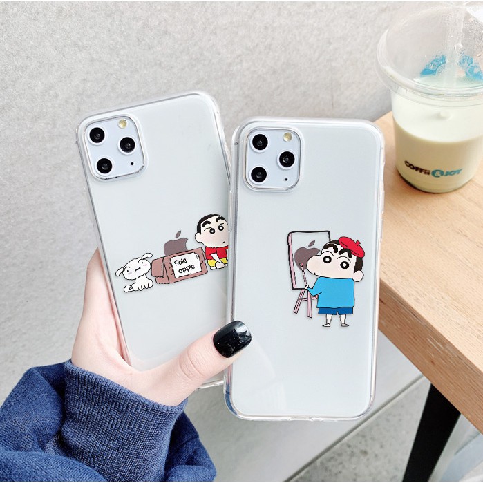 Ốp lưng iphone Shin bút chì viền trong chống ố 5/5s/6/6plus/6s/6splus/7/7plus/8/8plus/x/xr/xs/11/12/pro/max/plus/promax | BigBuy360 - bigbuy360.vn