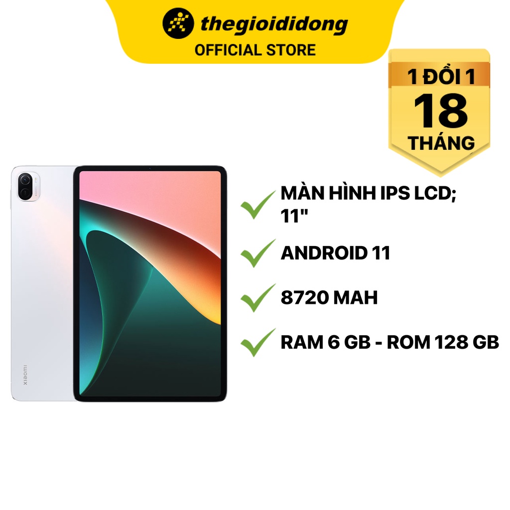 [Mã ELMALL1TR giảm 5% đơn 3TR] Máy tính bảng Xiaomi Pad 5 128GB