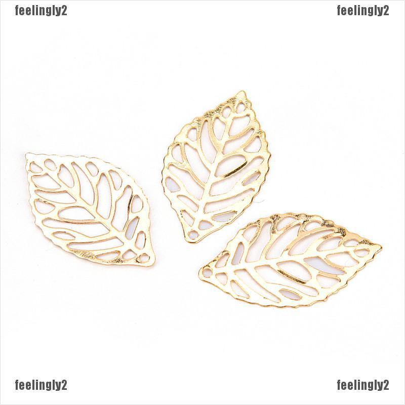 ❤Mặt Trời❤ Bộ 50 Mặt Dây Chuyền Mạ Vàng Hình Chiếc Lá Dễ Thương