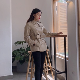 Áo khoác kaki bbr dáng ngắn