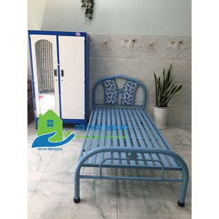 Giường sắt đơn giản giá rẻ nhiều kích thước từ 0,8 đến 1m8 mẫu 10 - Bảo An