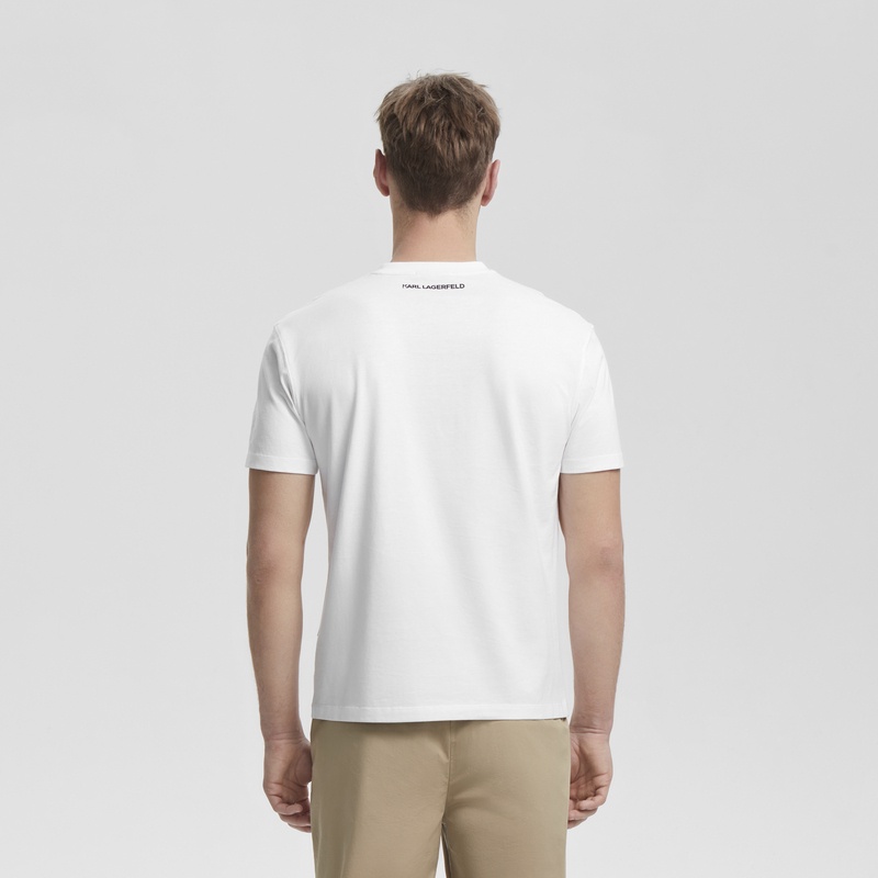 Áo Thun Tay Ngắn In logo Karl Lagerfeld Thời Trang Cho Nam Và Nữ
