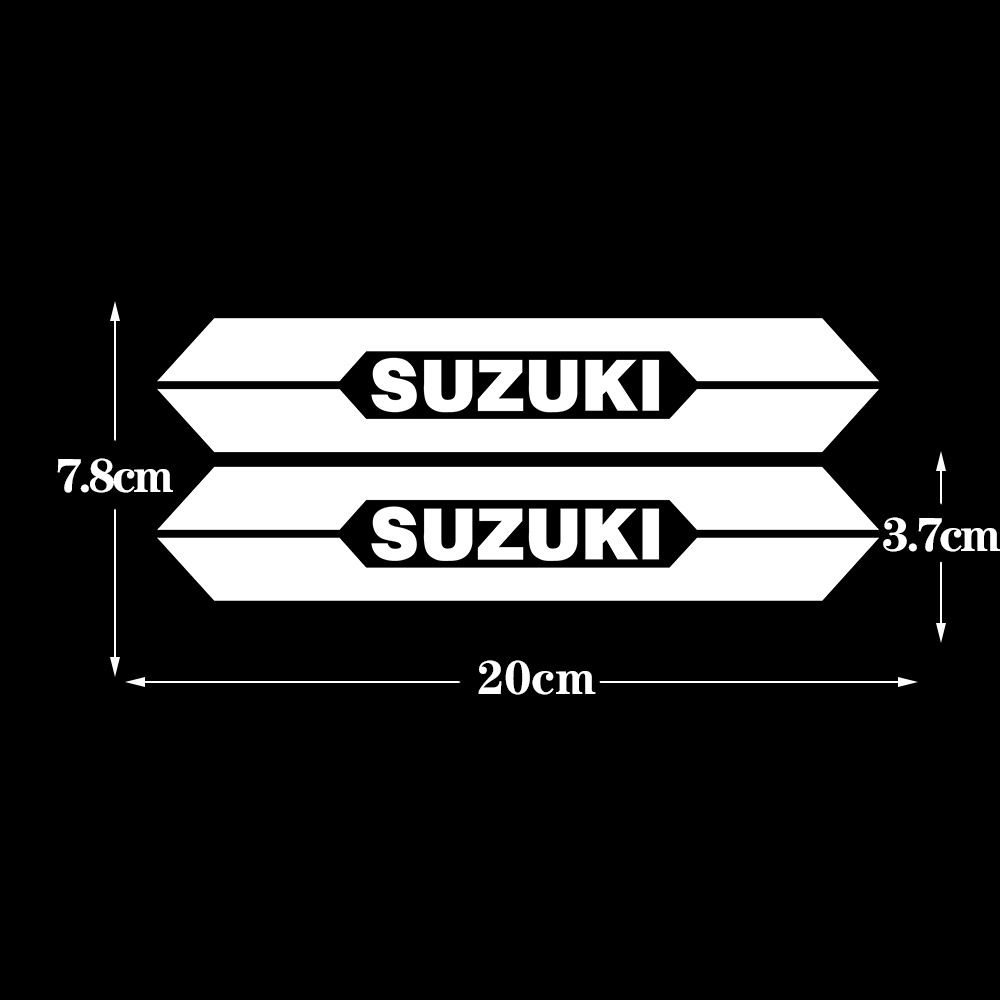 SUZUKI Xe mô tô Nhãn dán phản chiếu Giảm xóc Decal Phụ kiện sửa đổi Đối với xe tay ga Suzuki