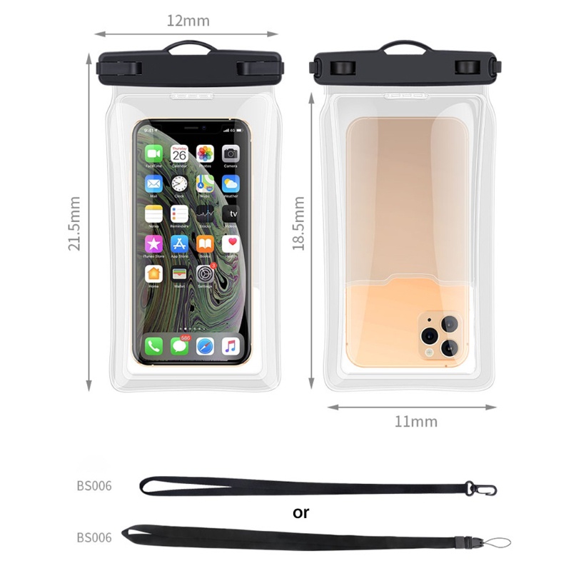 Túi Đựng Điện Thoại Khô Nhanh Chống Nước Màu Xanh Lá / Đen