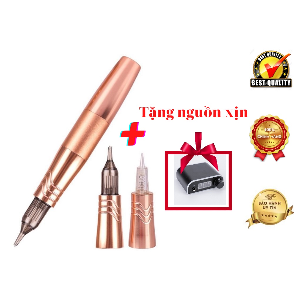 Máy Pen phun xăm môi  mini 5.0 2 đầu xăm hình,Dùng được 4 loại kim Pearl Charmant Pen Cấy Phấn