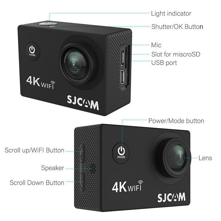 Camera Hành Trình SJCAM SJ4000 AIR 4K Wifi