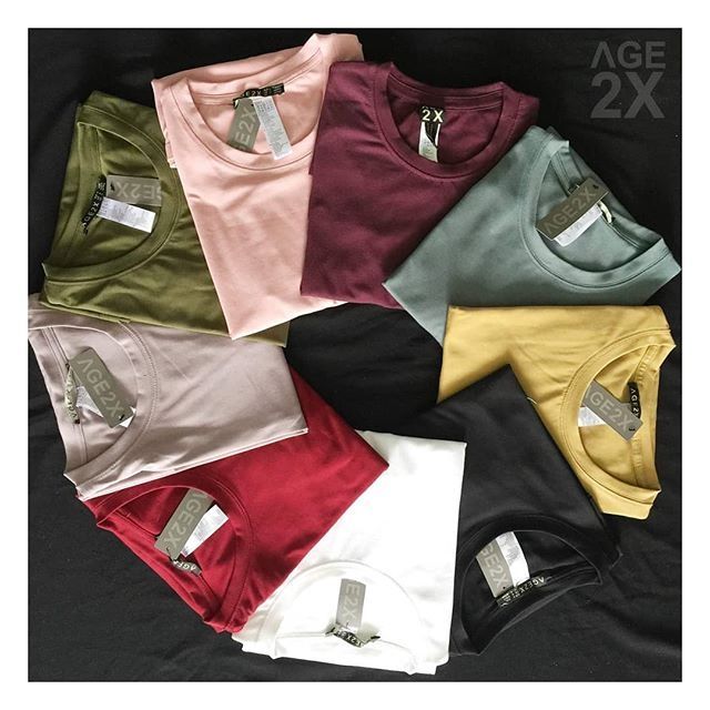 [Mã 11FASHIONSALE1 giảm 10k đơn 50k] ÁO THUN TRƠN UNISEX #AGE2X MÀU MỚI | BigBuy360 - bigbuy360.vn