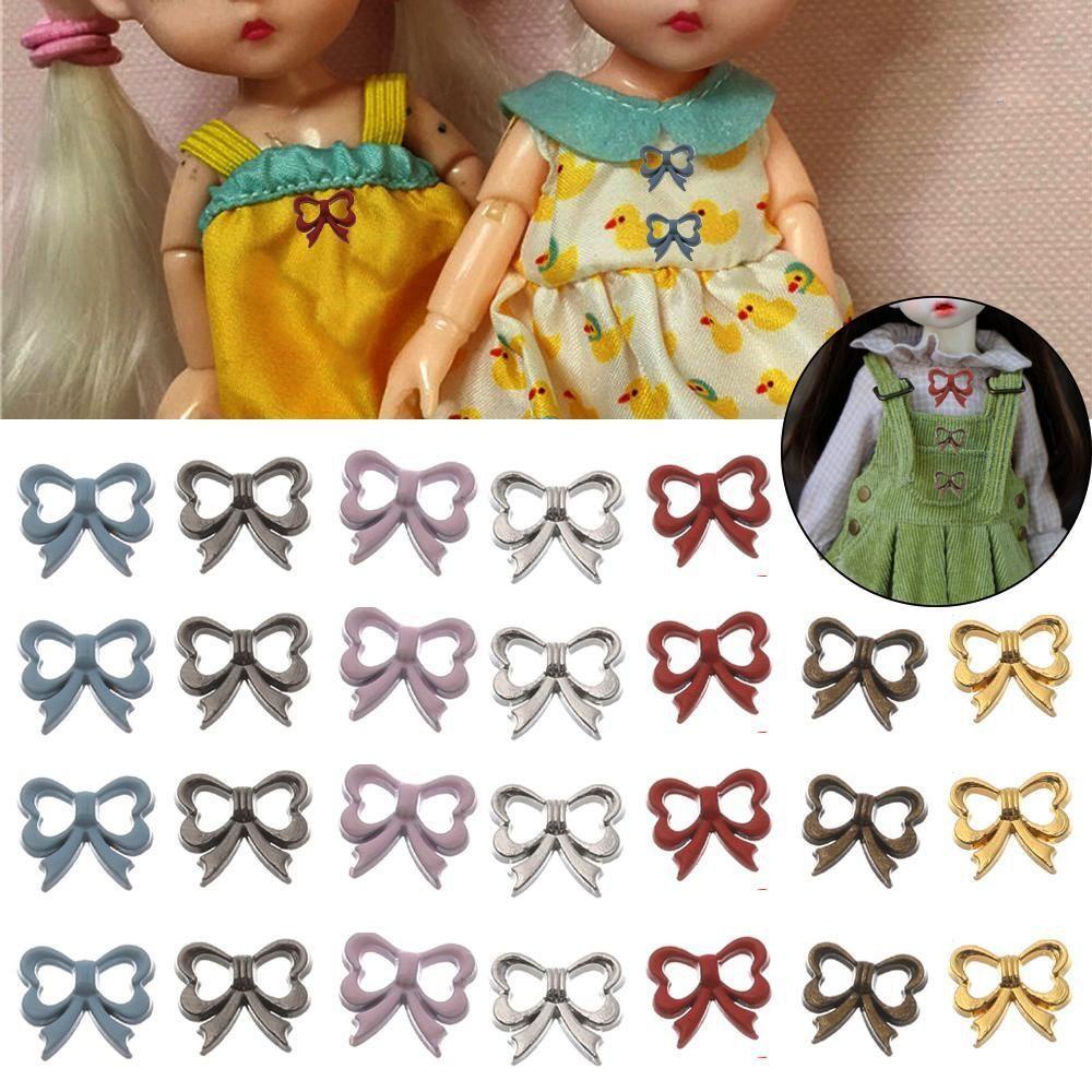 Set 20 Nút Áo Hình Bướm Dễ Thương Cho Búp Bê