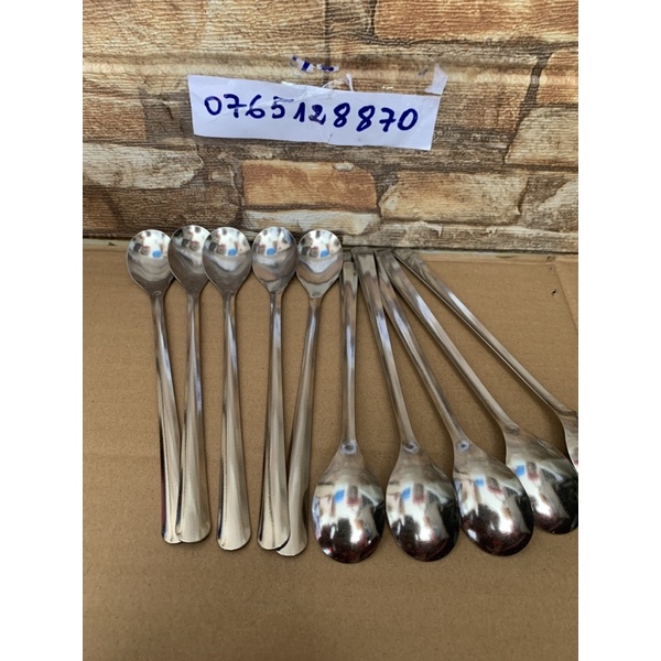 Sét 5 muỗng càphê cán dài 18 cm
