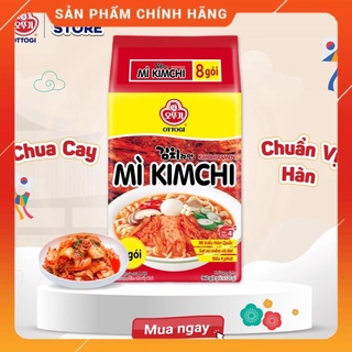 Lốc 8 gói mì kim chi ottogi 120g . hot.