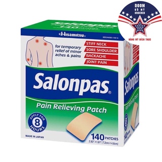HÀNG MỸ - Cao Dán Salonpas Pain Relieving Patch (140 miếng)