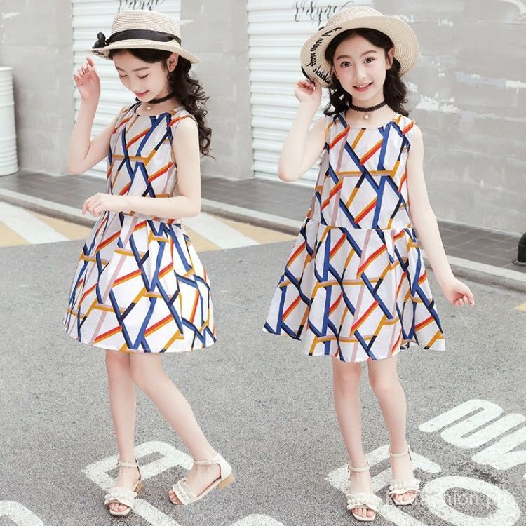 Đầm Công Chúa Hở Vai In Hoa Màu Đỏ Phong Cách Hàn Quốc Mới Cho Bé Gái 3-10 Tuổi