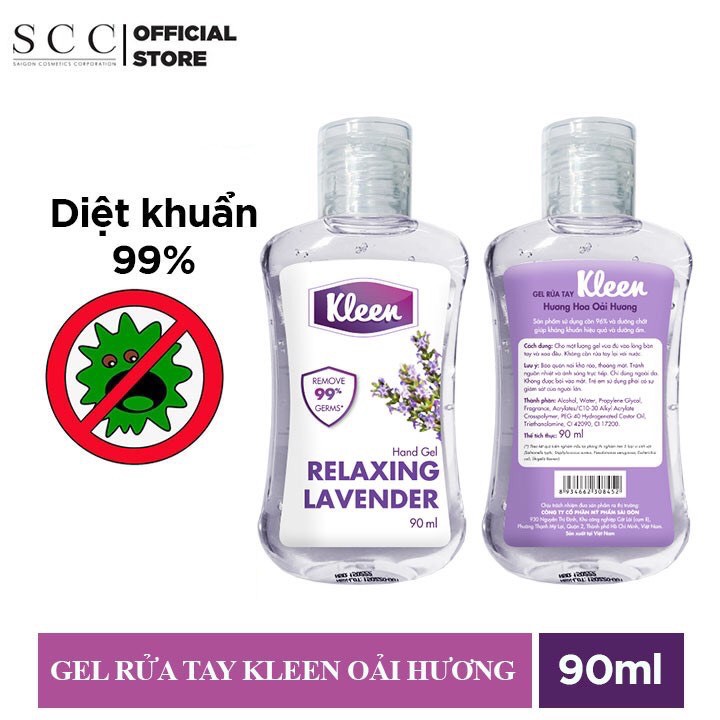 Gel Rửa Tay Khô Diệt Khuẩn 99% Kleen