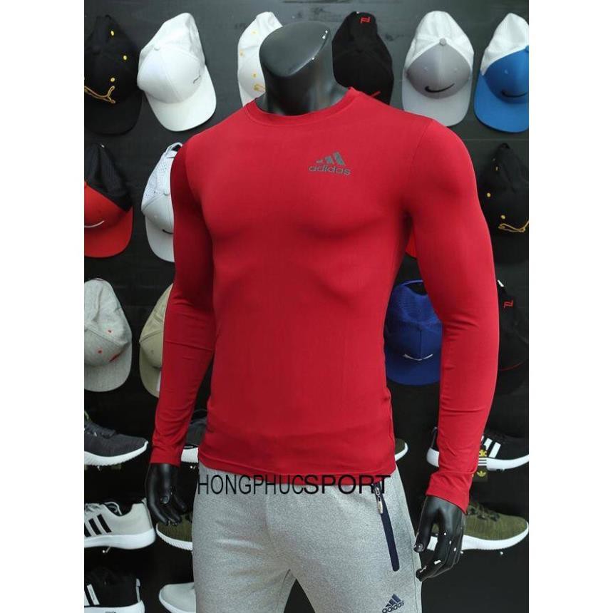 Áo thun nam body giữ nhiệt dài tay cực đẹp màu xám