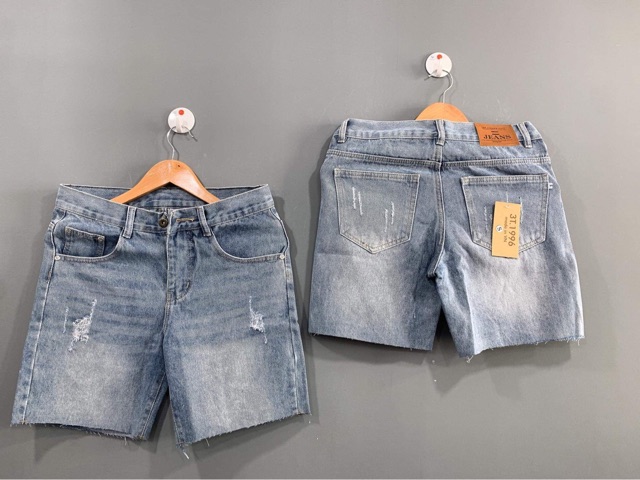 quần short jeans rách nhẹ 2 màu [ kèm ảnh thật ]