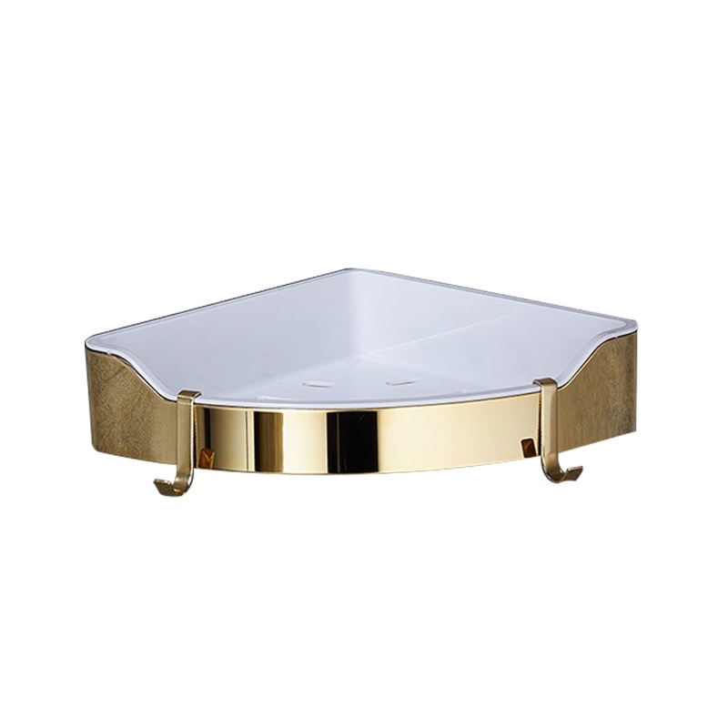 QQ Giá Đỡ Dầu Gội Hình Tam Giác Kèm 2 Móc Treo Tiện Dụng Cho Phòng Tắm