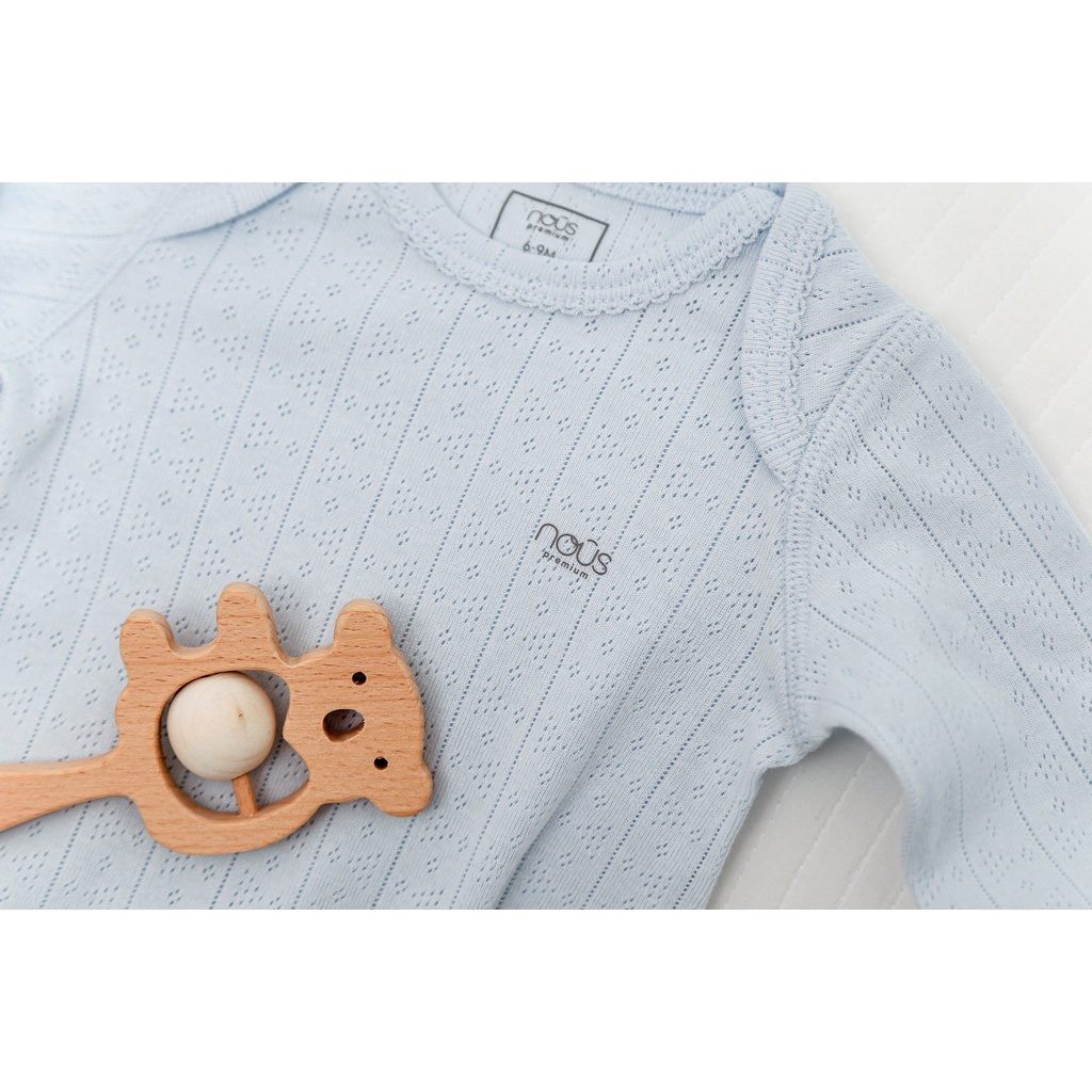 [CHÍNH HÃNG] Set 2 Bodysuit dài tay trẻ em chất liệu cao cấp mềm mại Nous