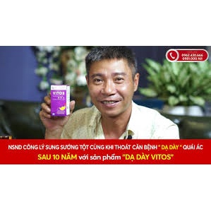 Dạ Dày Vitos - Trào ngược, viêm loét, đau hang vị, khuẩn hp, xuất huyết dạ dày