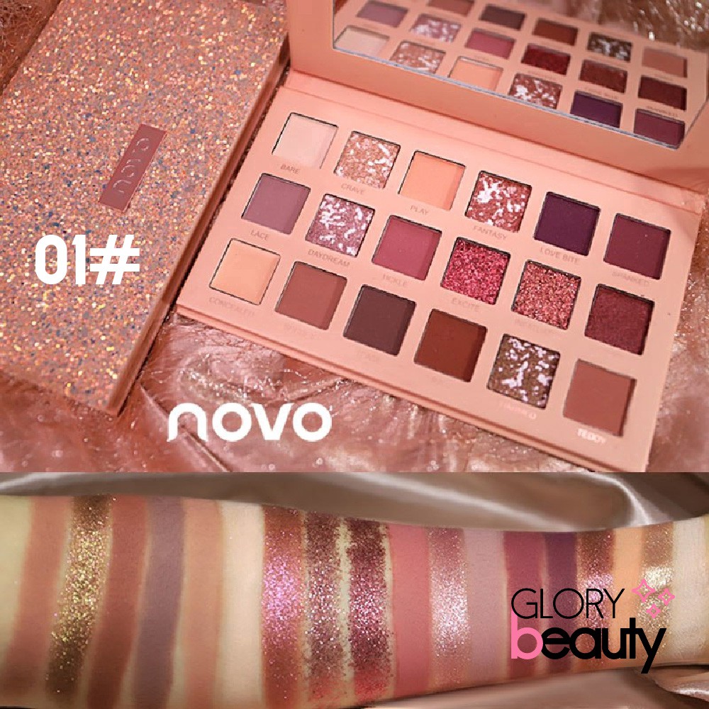 (Hàng Mới Về) Bảng Phấn Mắt Trang Điểm Lấp Lánh Và Mịn Novo | BigBuy360 - bigbuy360.vn