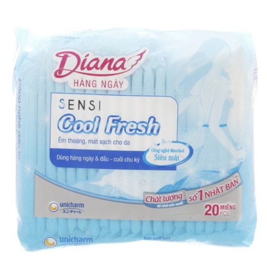 BVS hằng ngày Diana Sensi Cool Fresh không cánh 20 miếng