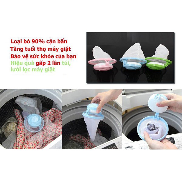 Túi Lưới Giặt Quần Áo,Phao Lọc Cặn Bẩn Máy Giặt