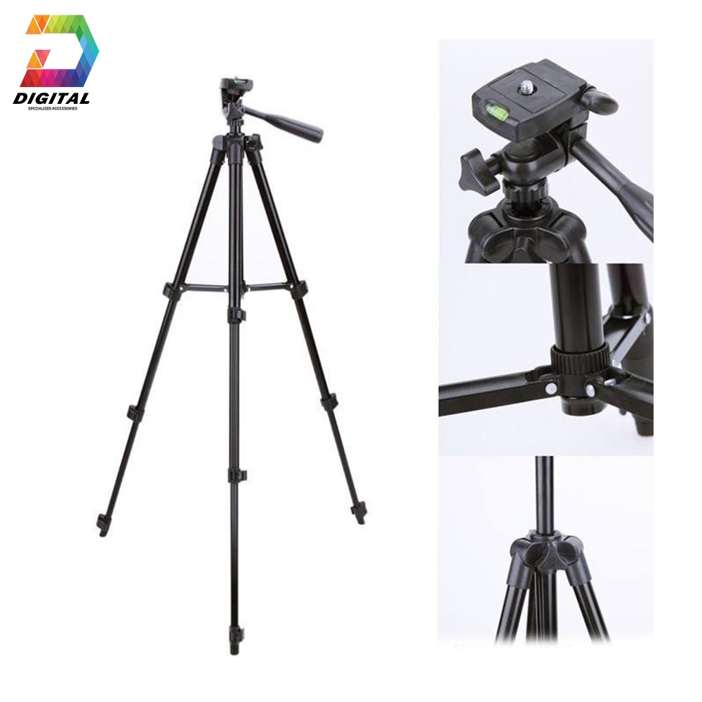 [Mã ELFLASH5 giảm 20K đơn 50K] Gậy Chụp Hình Tripod 3 Chân Thân Nhôm TF 3120 Cho Điện Thoại, Máy Ảnh Chuẩn Loại 1