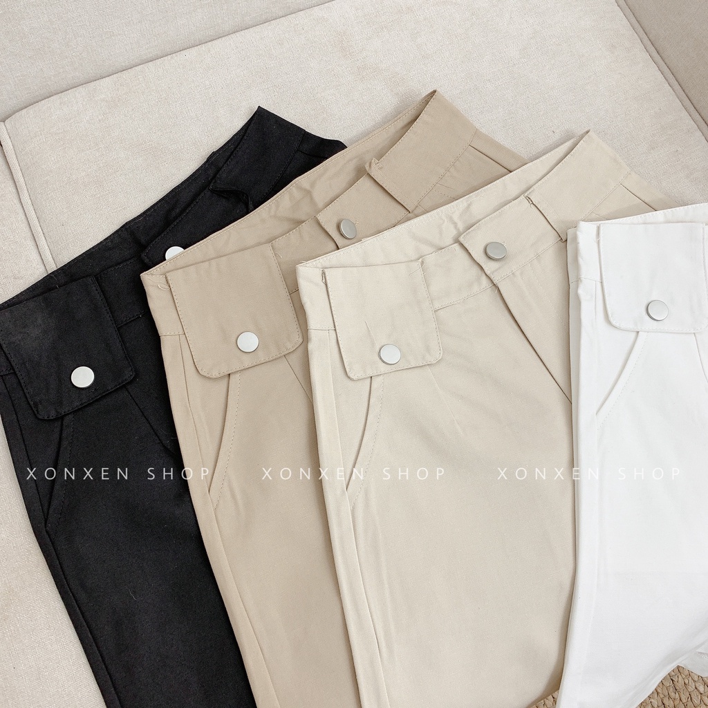 QUẦN SHORT NỮ tặng kèm nịt túi nắp giả dễ thương XONXEN SHOP size S M L XL mã 3303