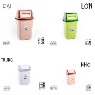 THÙNG RÁC NẮP LẬT CỠ LỚN DUY TÂN