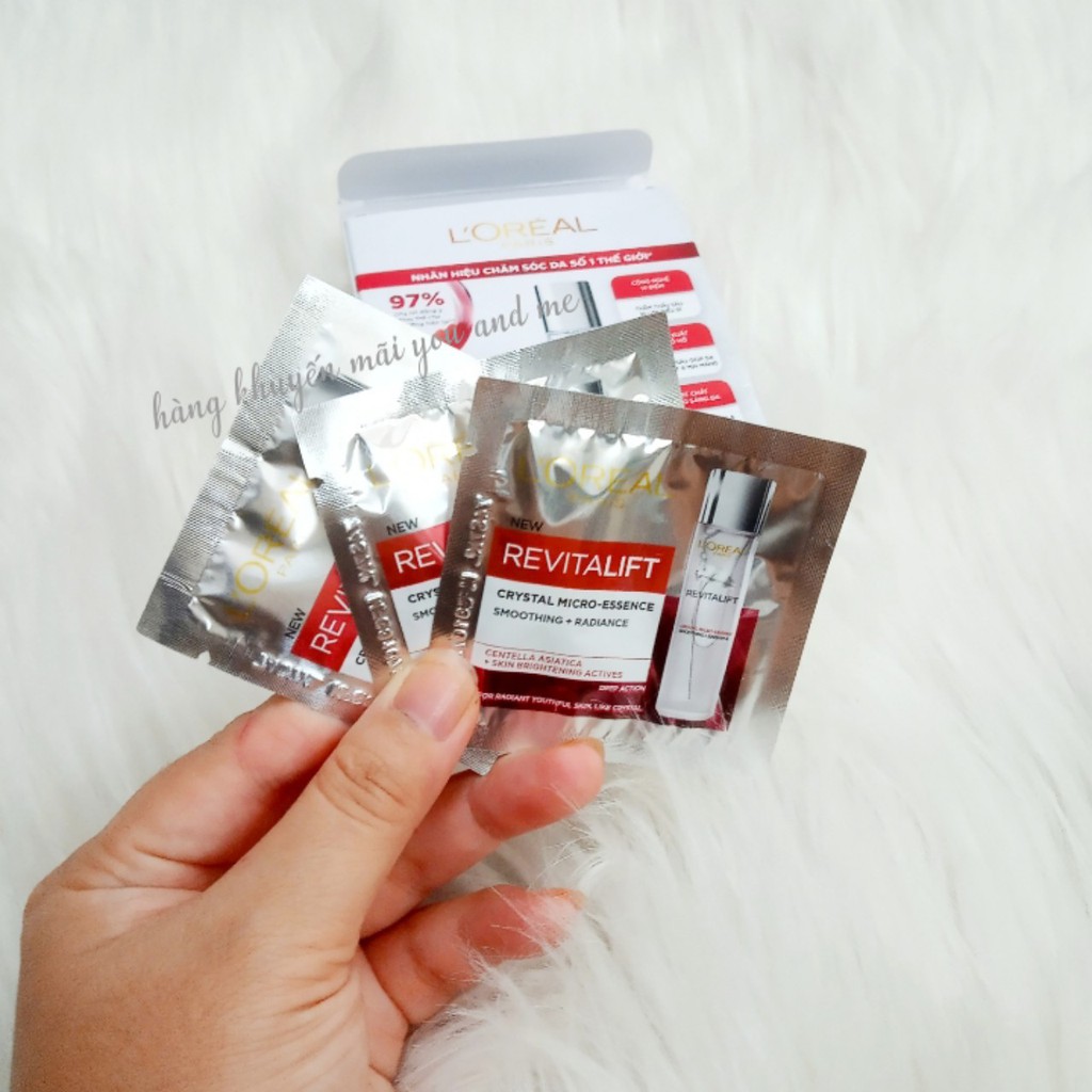 Sample Dưỡng Chất Căng Mướt Da L’Oreal Revitalift Crystal Micro Esence