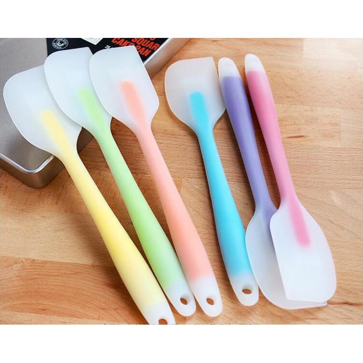 (NHỎ | 21cm) Spatula đút liền cán mờ 2 màu