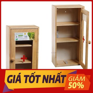 Tủ đồ y tế tiện dụng cửa đơn gỗ đức thành – tủ y tế đựng đồ 1 cánh gỗ đức thành -