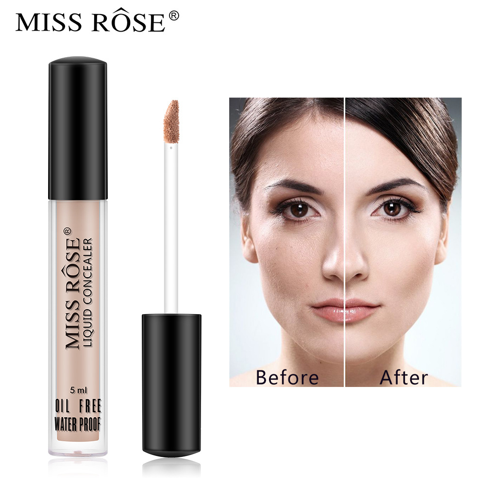 (Hàng Mới Về) Kem Nền Che Khuyết Điểm Miss Rose Dạng Lỏng Chuyên Nghiệp 5ml