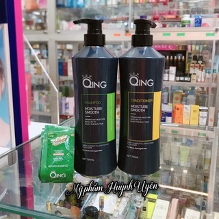 Bộ dầu gội xả Qing mềm mượt, kích mọc tóc.