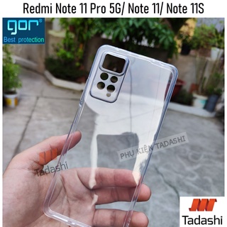 Ốp Lưng Dẻo Gor Redmi Note 11 Pro 5G/ Note 11s 4G/ Redmi Note 11/ Note 11 Pro Trong Suốt Có Gờ Bảo Vệ Camera - Hãng GOR