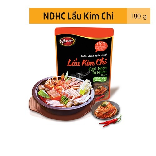 Nước Dùng Hoàn Chỉnh Barona - Lẩu Kim Chi 180g