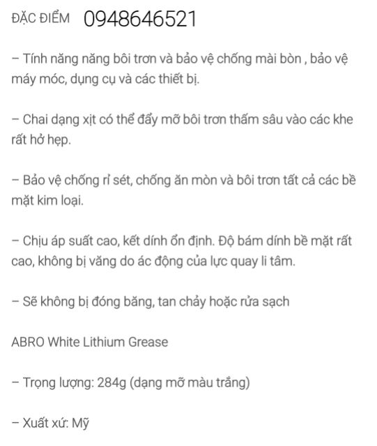 Mỡ bò xịt Abro Mỹ 284gr 🇺🇲 Chính hãng 101%