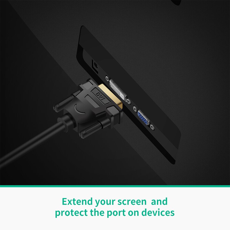 Ugreen Cáp Chuyển Đổi 1080P HDMI Cái Sang DVI-D 24 + 1 Đực Cho Raspberry Pi TV Box