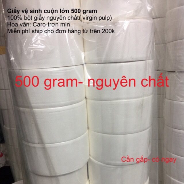 Giấy vệ sinh cuộn loại lớn ( 500gr)