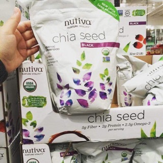 Hạt Chia Nutiva Chia Sêd hữu cơ Cao Cấp Từ Mỹ (907gr)