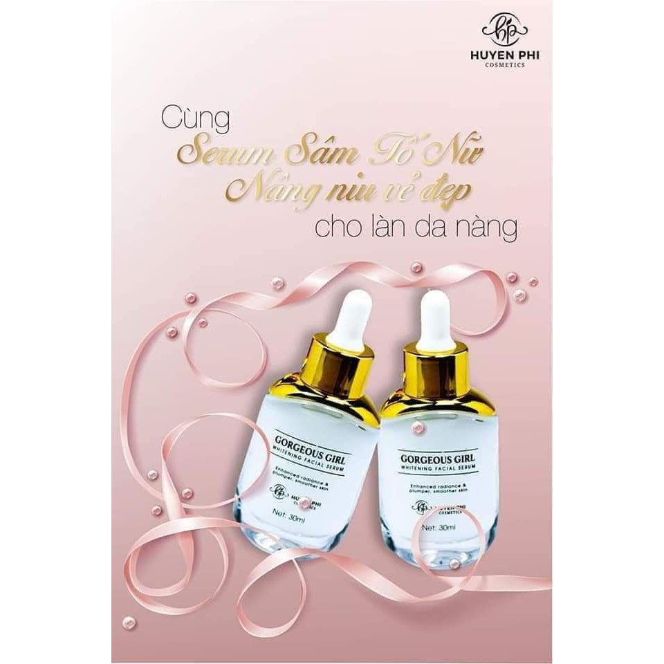 Serum Sâm Nữ Tố Nữ Huyền Phi -Cấp ẩm đa tầng chống nhăn chống lão hóa cho da,dưỡng trắng da chuyên sâu,sản sinh colagen.