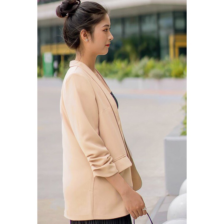 Áo Blazer - áo vest dáng suông basic phong cách Hàn Quốc thanh lịch | BigBuy360 - bigbuy360.vn