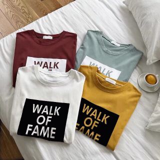 ÁO THUN NỮ TAY LỠ FREESIZE IN CHỮ WALK OF FAME