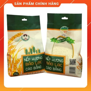 Gạo nếp hương Bảo Lạc 1kg - Đặc sản Cao Bằng, hạt tròn, thơm, dẻo, đậm vị