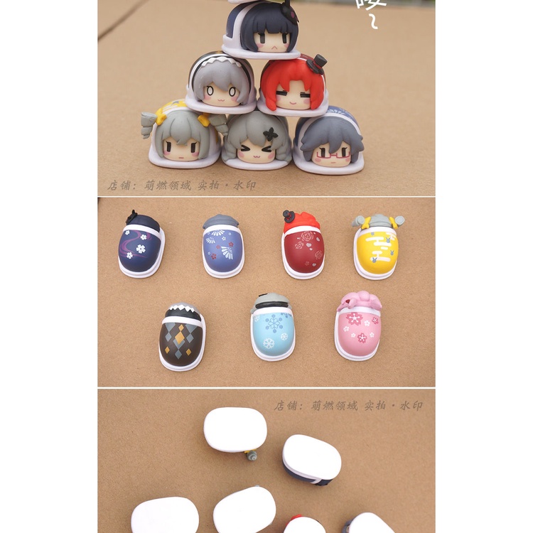 Set 7 Mô Hình Nhân Vật Hoạt Hình Honkai Impact 3 Trang Trí