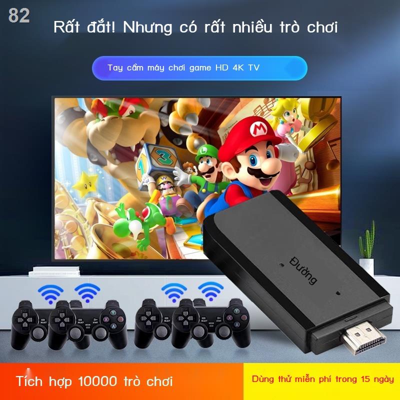 【Giá ưu đãi】☽♚✸Máy chơi game TV home 4k HD không dây tay cầm đôi mini FC arcade cổ điển Trò King of Fighters